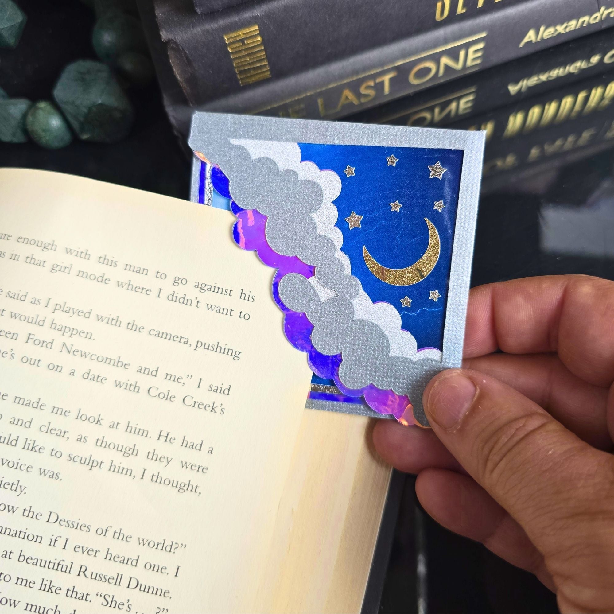 Stormy Night Sky Deluxe Corner Bookmark