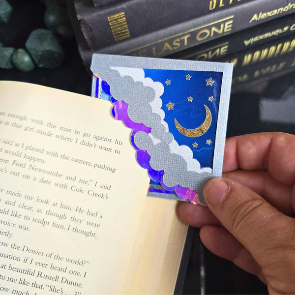 Stormy Night Sky Deluxe Corner Bookmark
