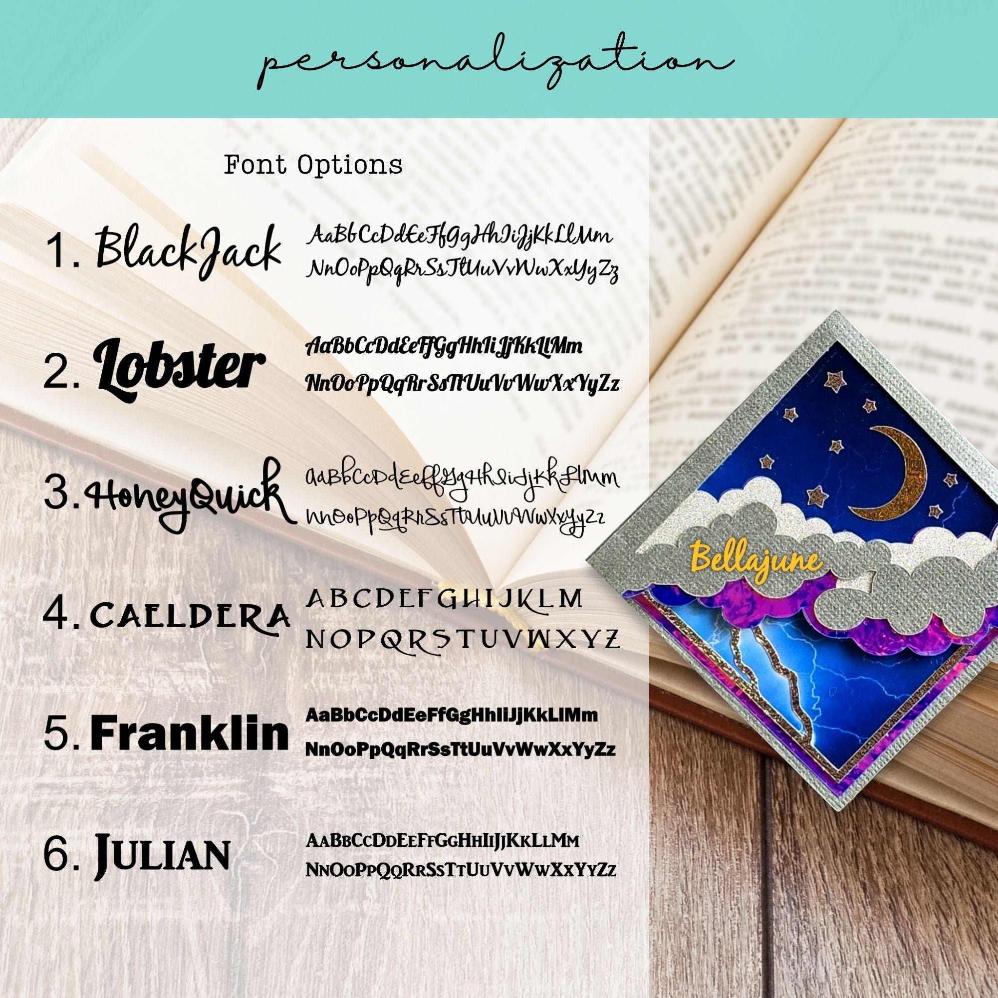 Stormy Night Sky Deluxe Corner Bookmark