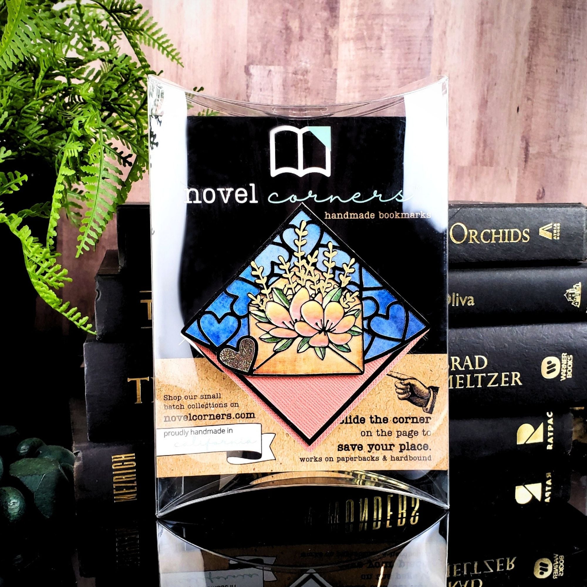 Stained Glass Love Letter Deluxe Handmade Corner Bookmark
