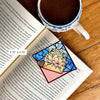 Stained Glass Love Letter Deluxe Handmade Corner Bookmark
