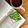 Stained Glass Clover Deluxe Handmade Corner Bookmark
