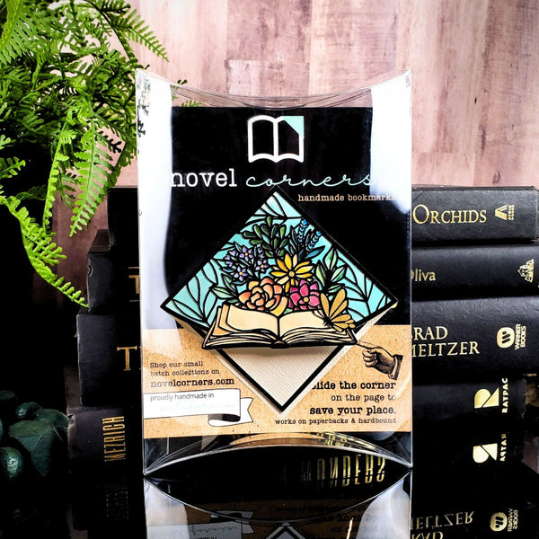 Stained Glass Book Bouquet Deluxe Handmade Corner Bookmark