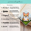 Choose a Doggy Signature Corner Bookmark