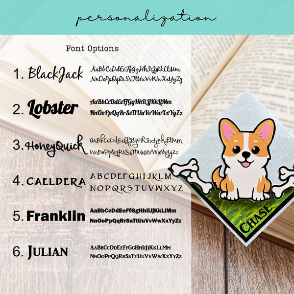 Choose a Doggy Signature Corner Bookmark