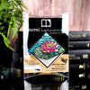 Stained Glass Waterlily Deluxe Handmade Corner Bookmark