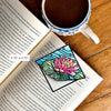 Stained Glass Waterlily Deluxe Handmade Corner Bookmark
