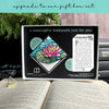 Stained Glass Waterlily Deluxe Handmade Corner Bookmark