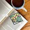 Stained Glass Orchid Deluxe Handmade Corner Bookmark