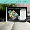 Stained Glass Orchid Deluxe Handmade Corner Bookmark