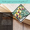 Stained Glass Orchid Deluxe Handmade Corner Bookmark