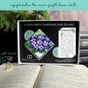 Stained Glass Hydrangea Deluxe Handmade Corner Bookmark