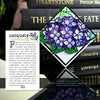 Stained Glass Hydrangea Deluxe Handmade Corner Bookmark