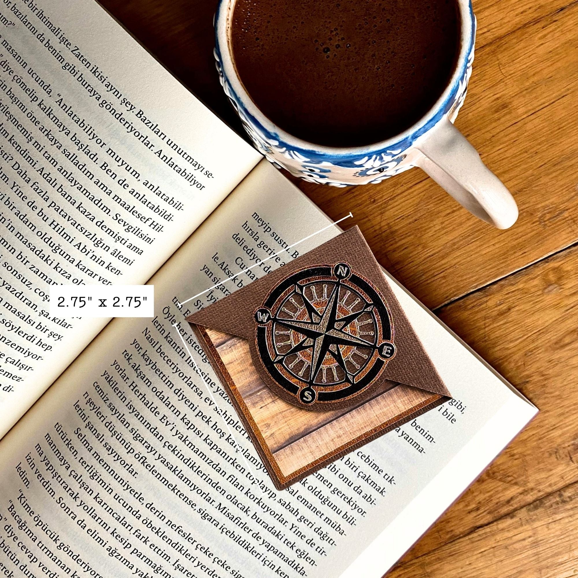 Compass Deluxe Corner Bookmark