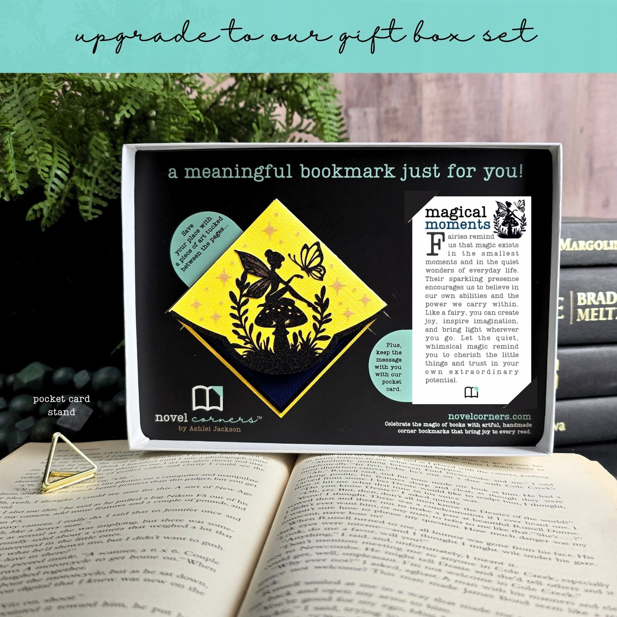 Silver Wing Fairy Deluxe Corner Bookmark