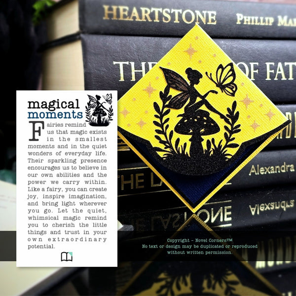 Silver Wing Fairy Deluxe Corner Bookmark