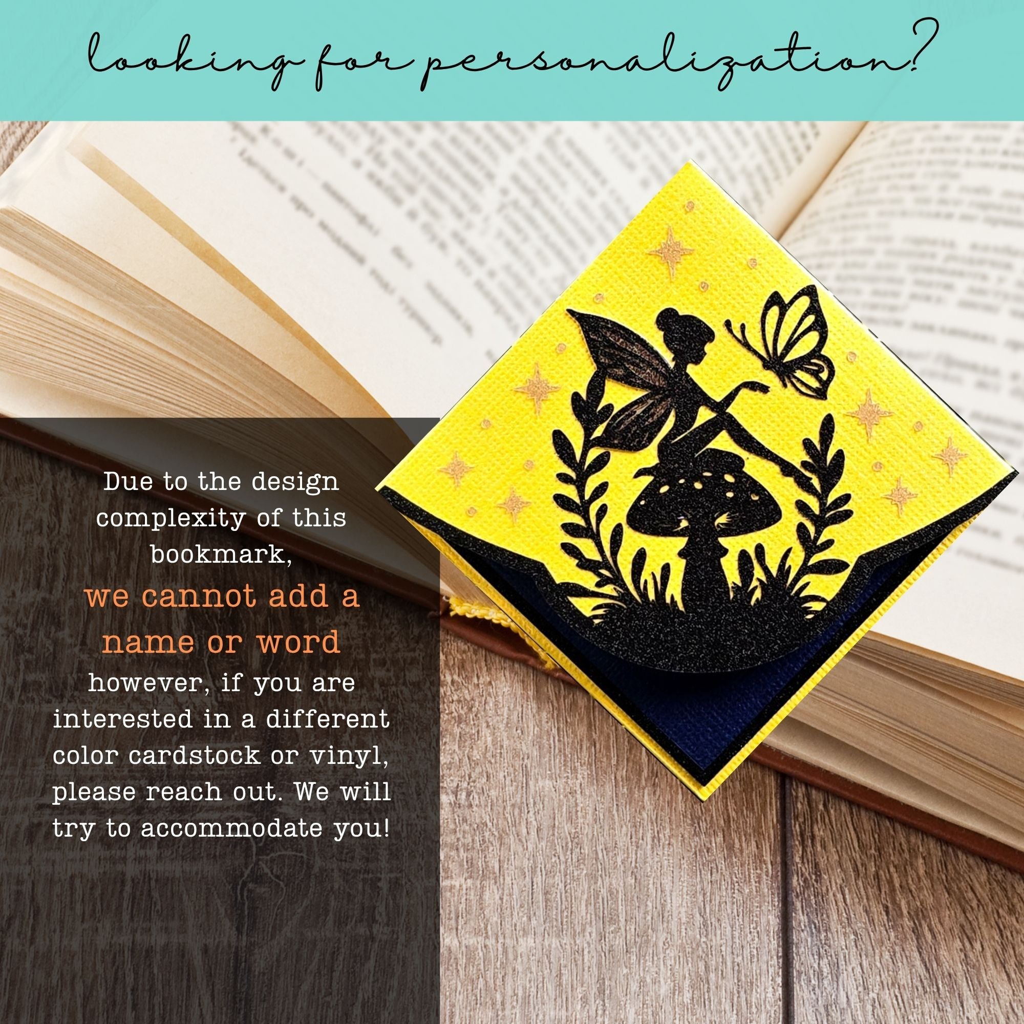 Silver Wing Fairy Deluxe Corner Bookmark