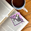 Kitty Among the Flowers Purple Signature Corner Bookmark