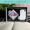 Kitty Among the Flowers Purple Signature Corner Bookmark
