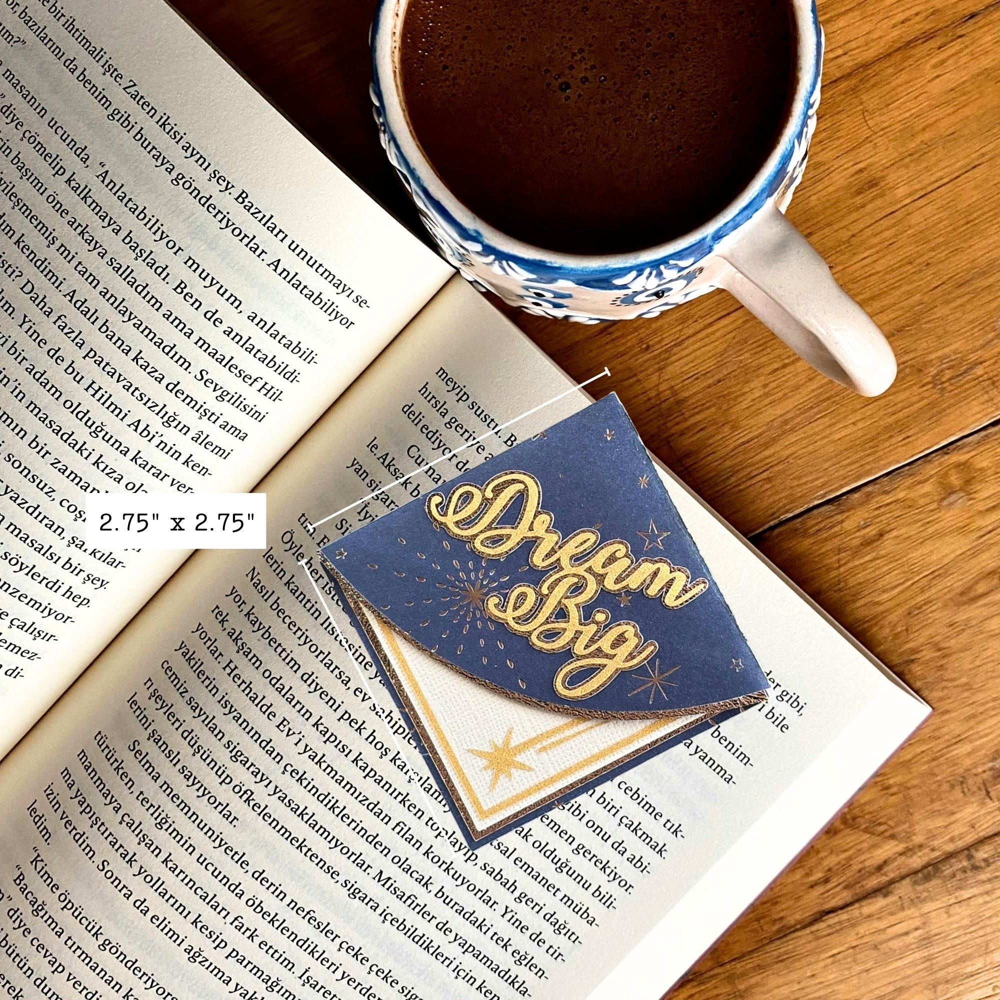 Dream Big Starry Signature Corner Bookmark