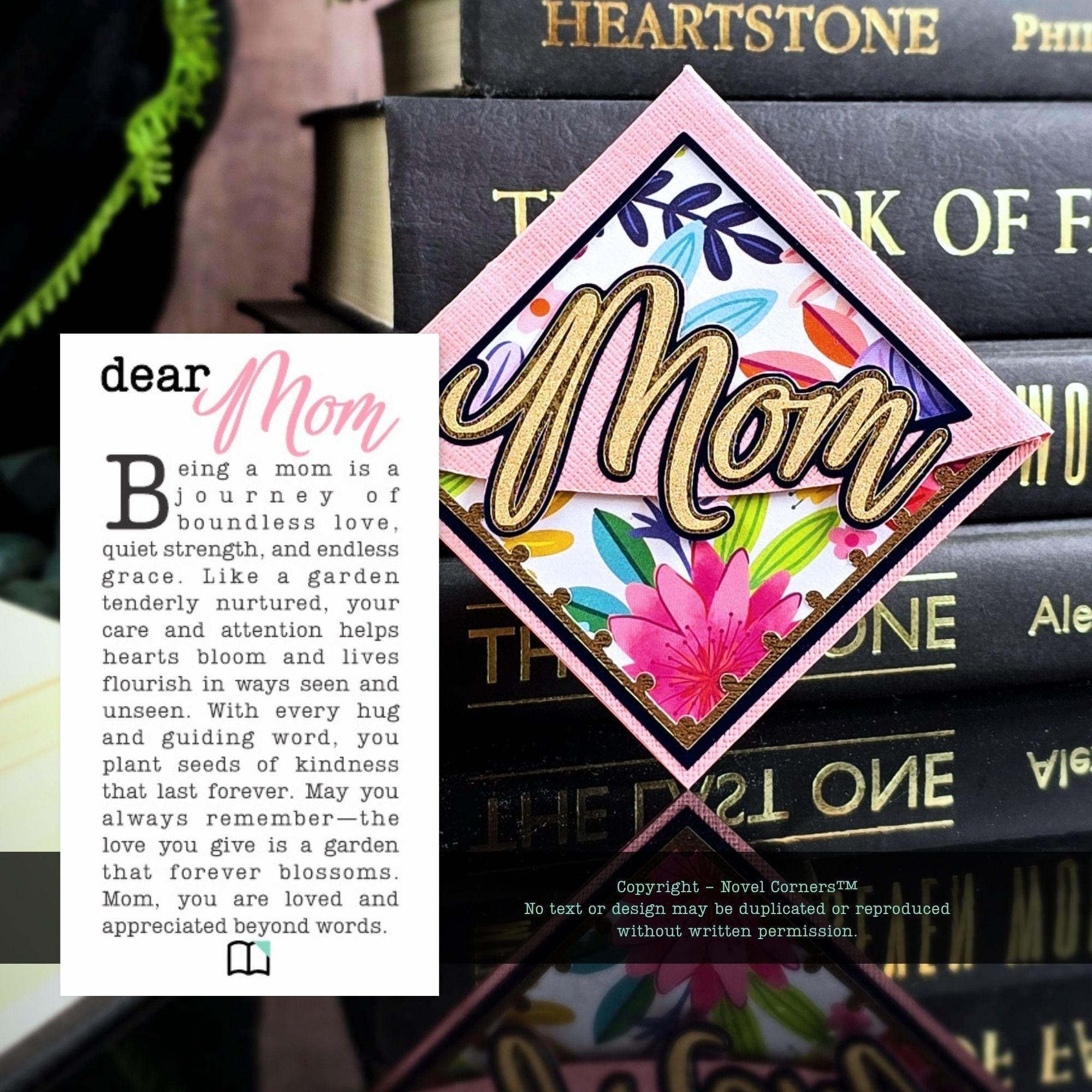 Mom Signature Corner Bookmark
