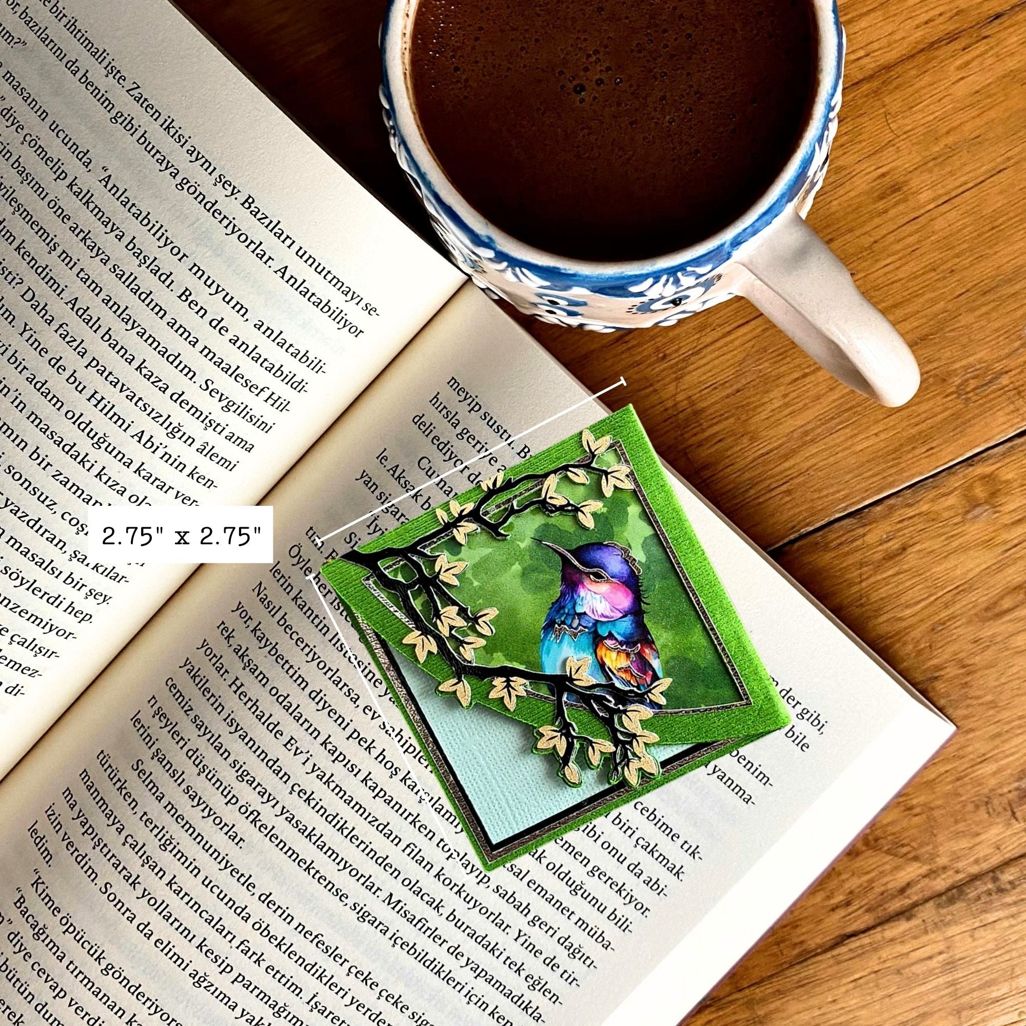 Enchanted Songbird Deluxe Corner Bookmark