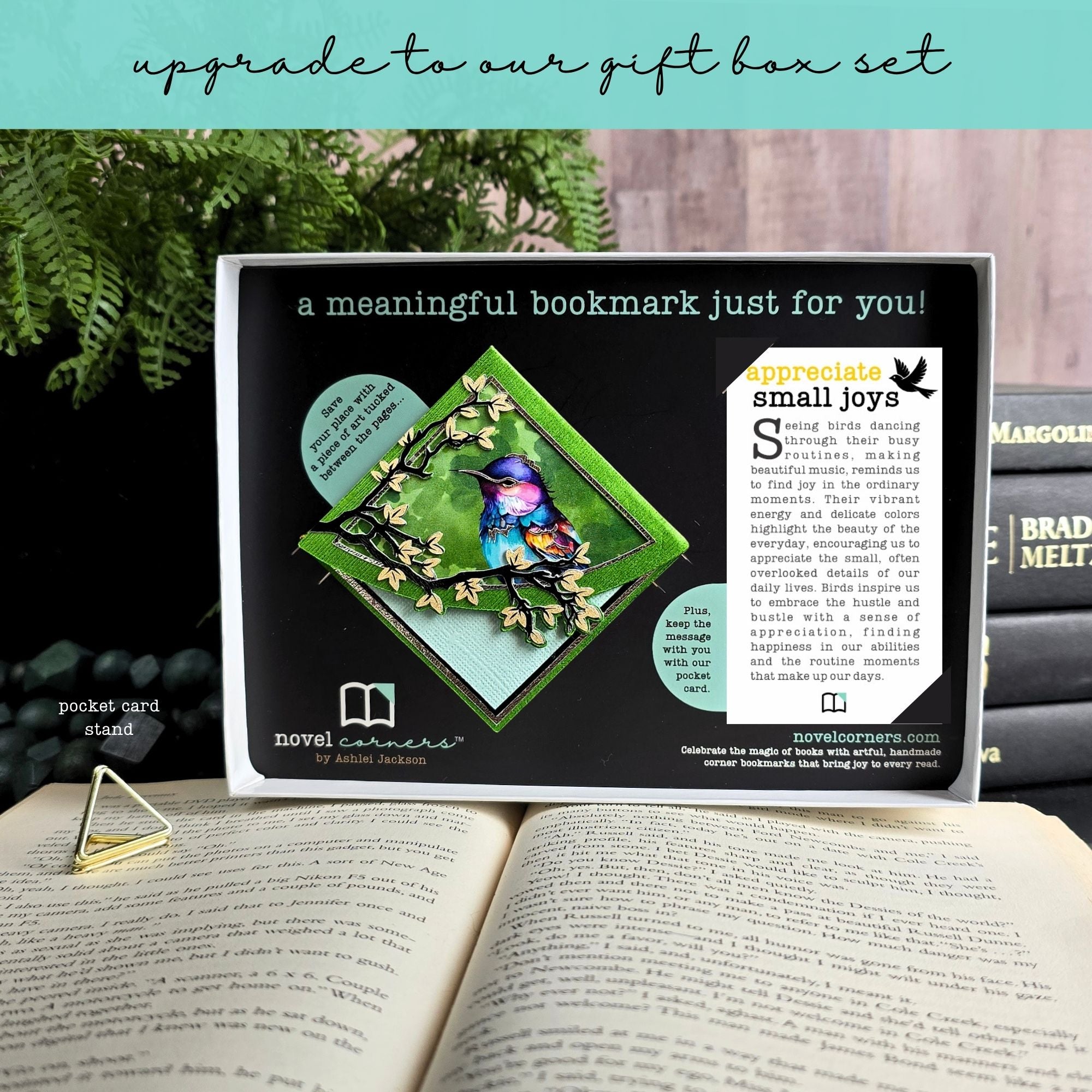Enchanted Songbird Deluxe Corner Bookmark