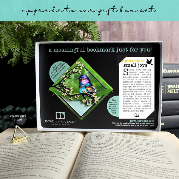 Enchanted Songbird Deluxe Corner Bookmark