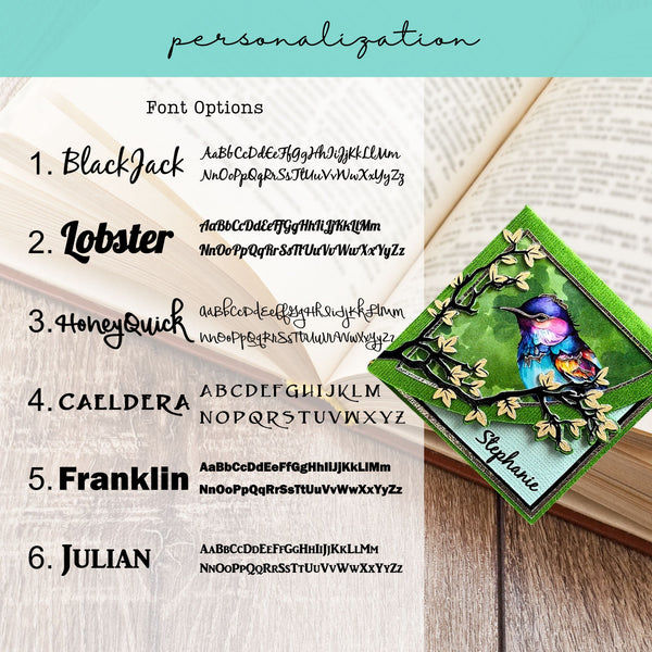 Enchanted Songbird Deluxe Corner Bookmark