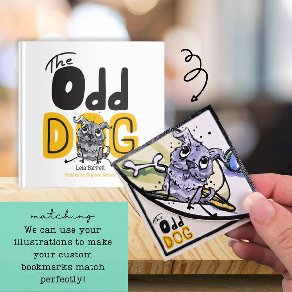 For Authors - Custom Designed Corner Bookmark to Match Your Book