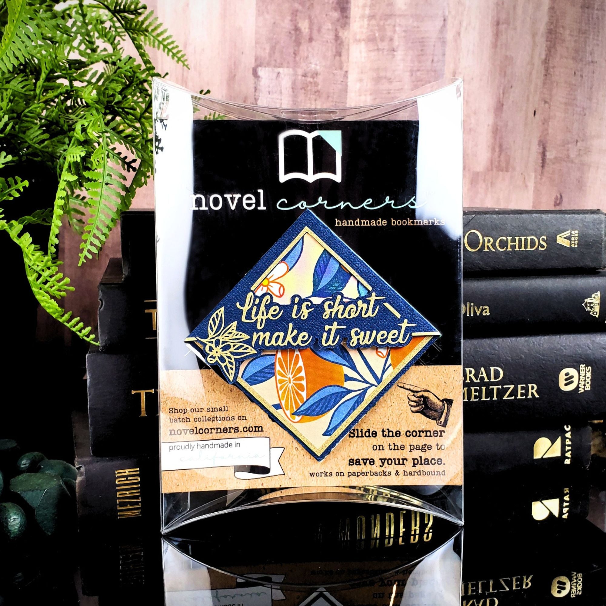 Sweet Orange Signature Corner Bookmark