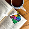 Rainbow Butterfly Deluxe Corner Bookmark