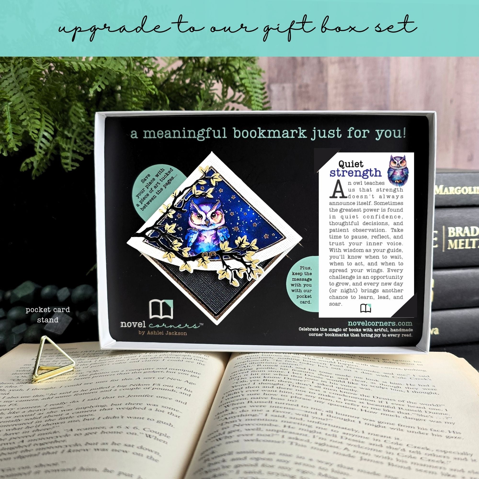 Enchanted Owl Deluxe Corner Bookmark