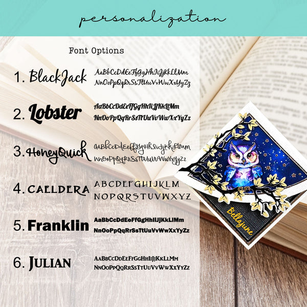 Enchanted Owl Deluxe Corner Bookmark