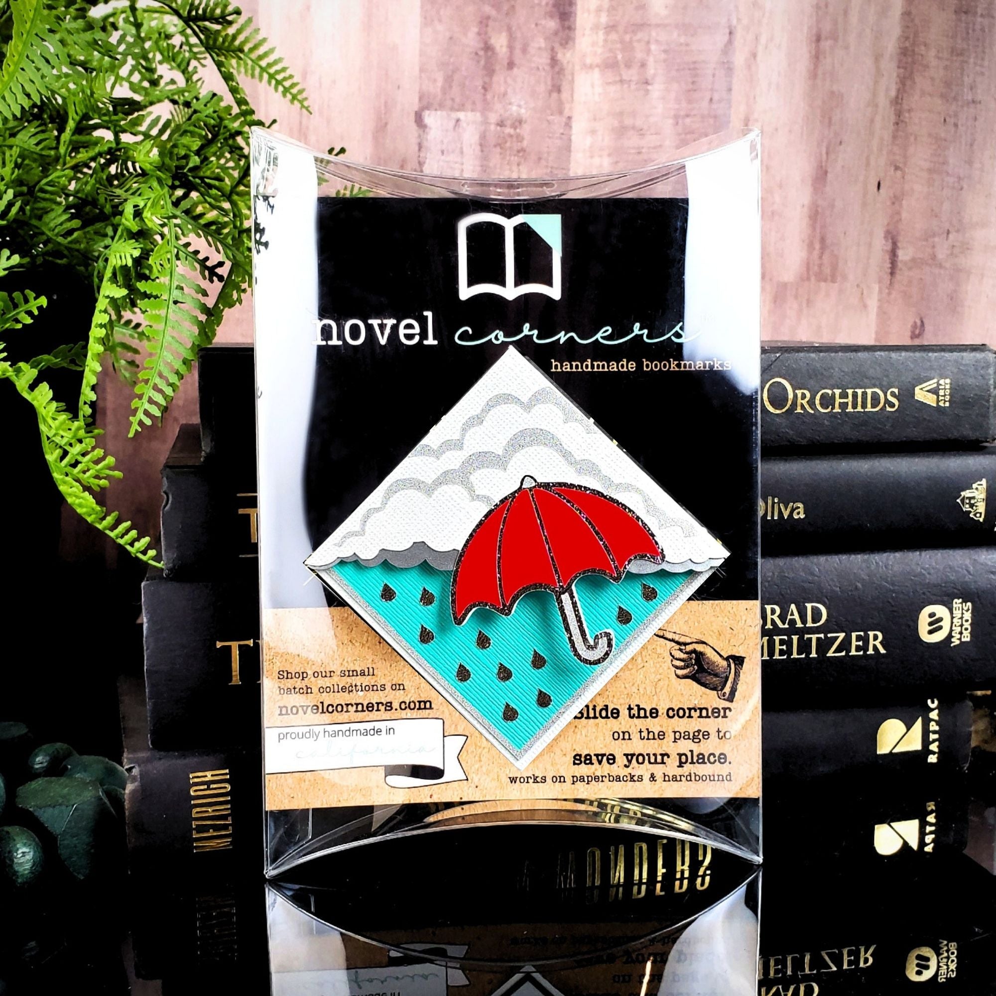 Rainy Days Deluxe Corner Bookmark