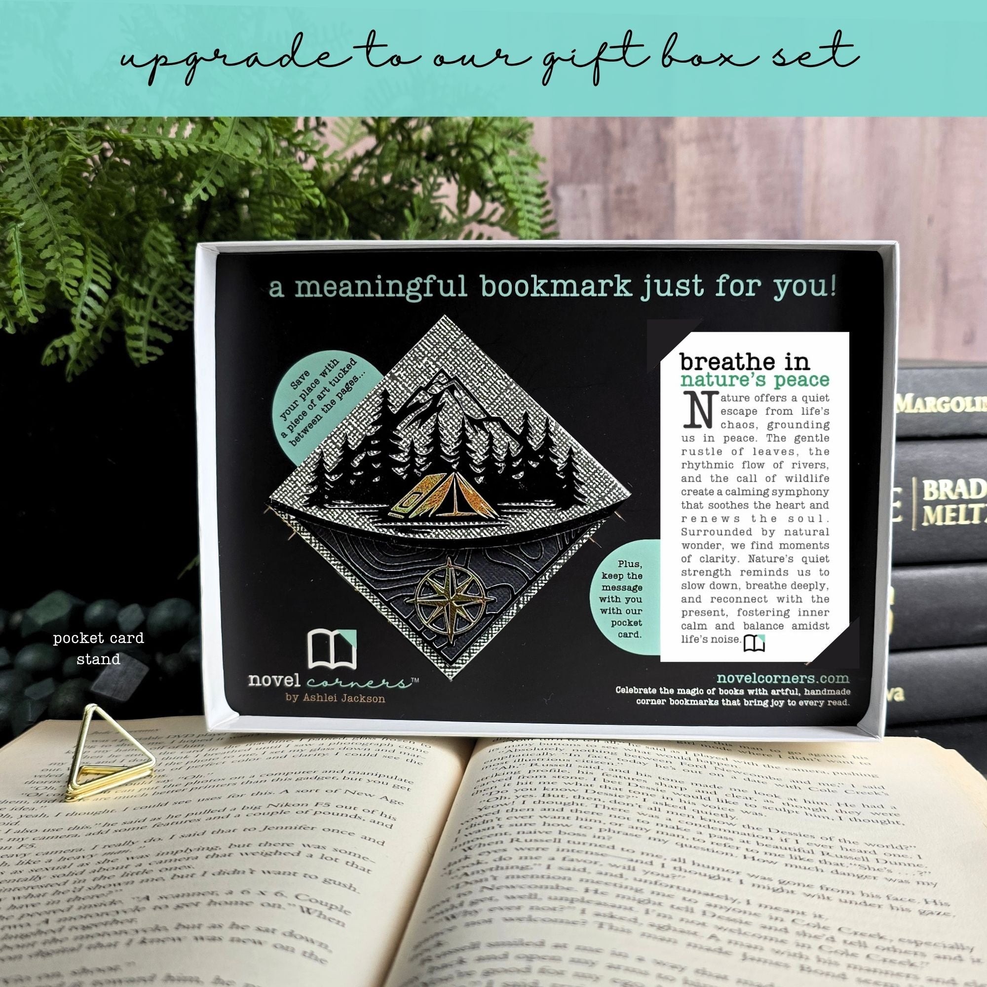 Camping Adventure Deluxe Handmade Corner Bookmark