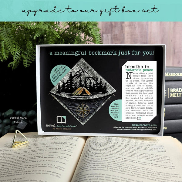 Camping Adventure Deluxe Handmade Corner Bookmark