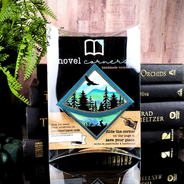 Forest Pines Deluxe Handmade Corner Bookmark