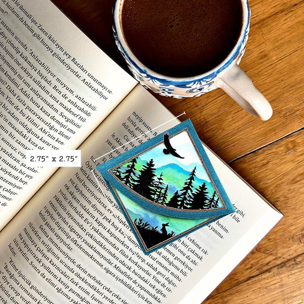 Forest Pines Deluxe Handmade Corner Bookmark