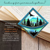 Forest Pines Deluxe Handmade Corner Bookmark