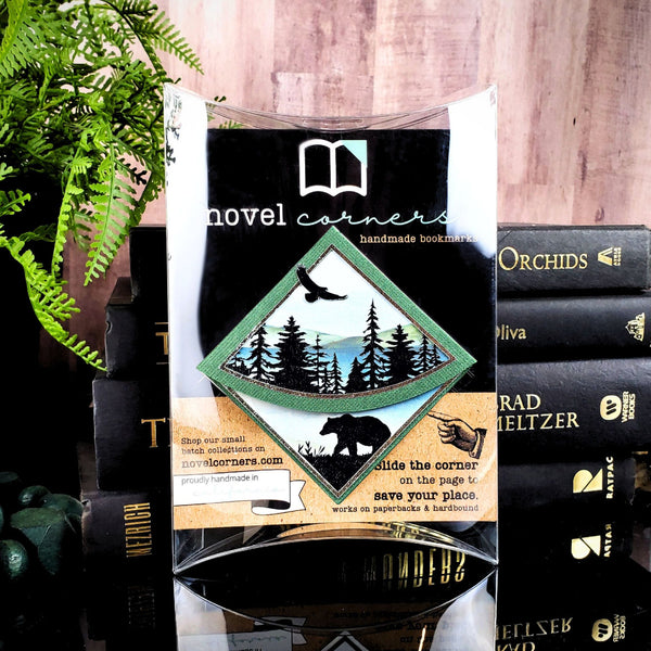 Forest Lake Deluxe Handmade Corner Bookmark