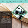 Forest Lake Deluxe Handmade Corner Bookmark