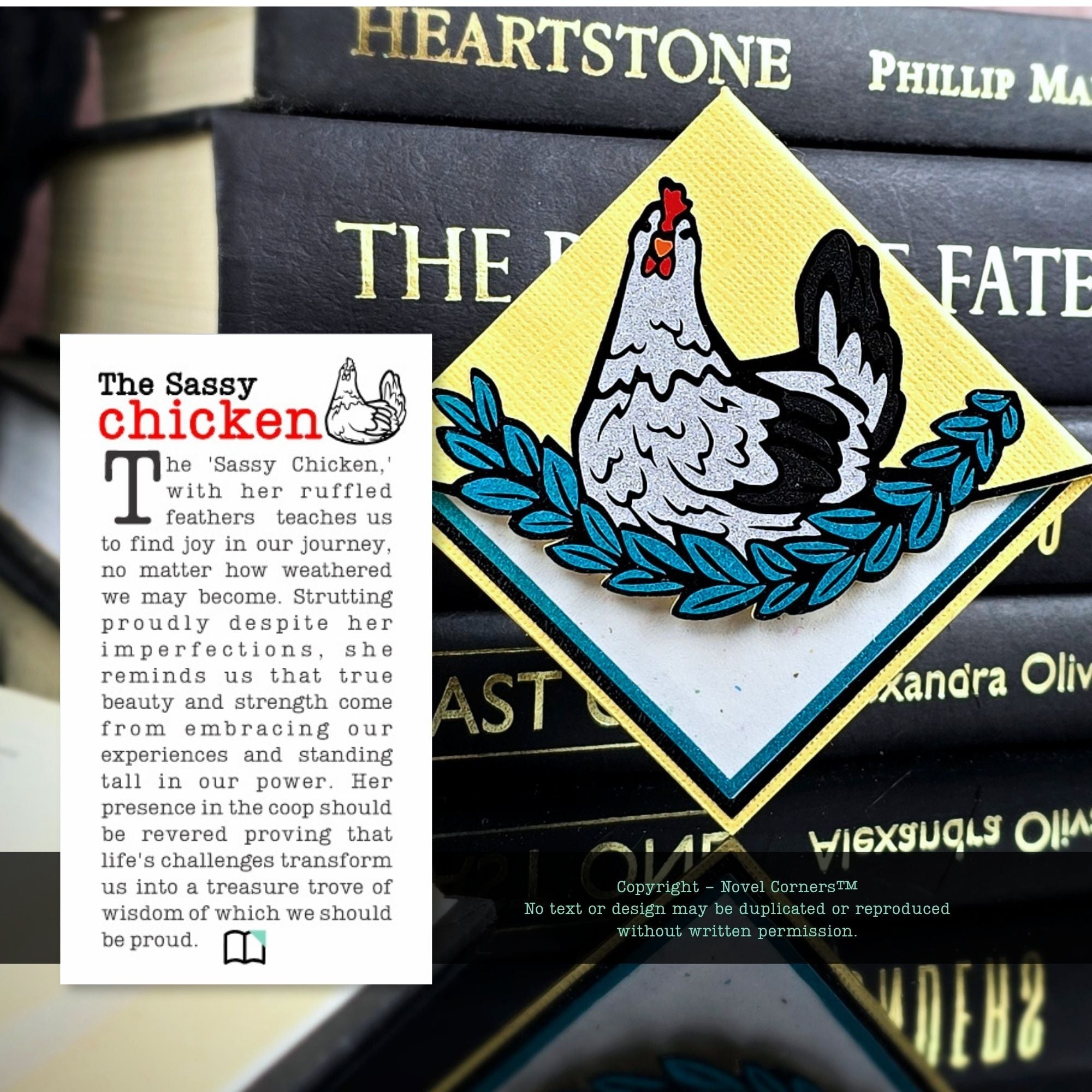 Chicken Deluxe Corner Bookmark