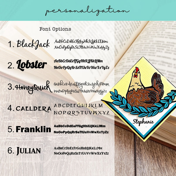 Chicken Deluxe Corner Bookmark