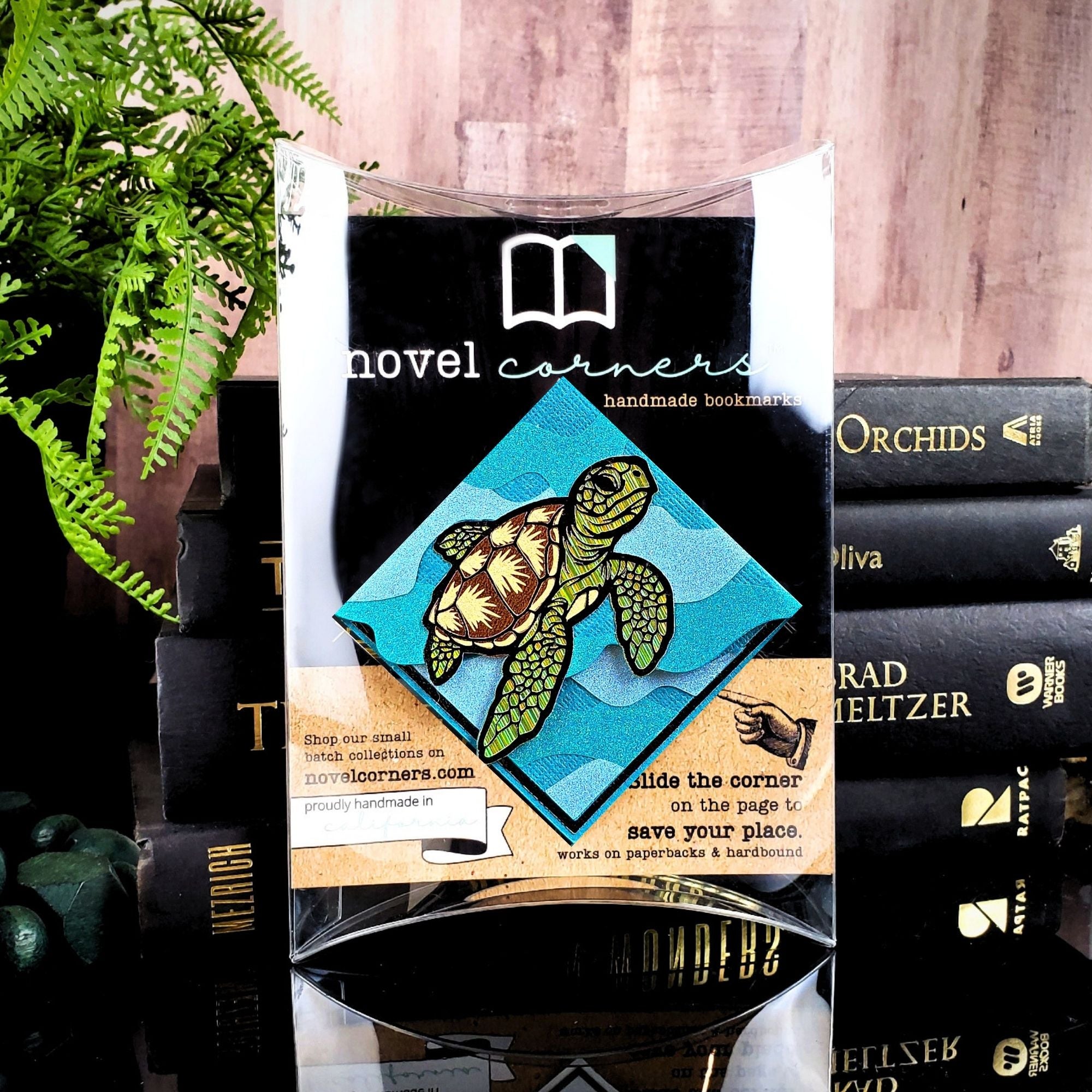 Sea Turtle Deluxe Handmade Corner Bookmark