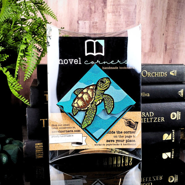 Sea Turtle Deluxe Handmade Corner Bookmark