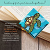 Sea Turtle Deluxe Handmade Corner Bookmark