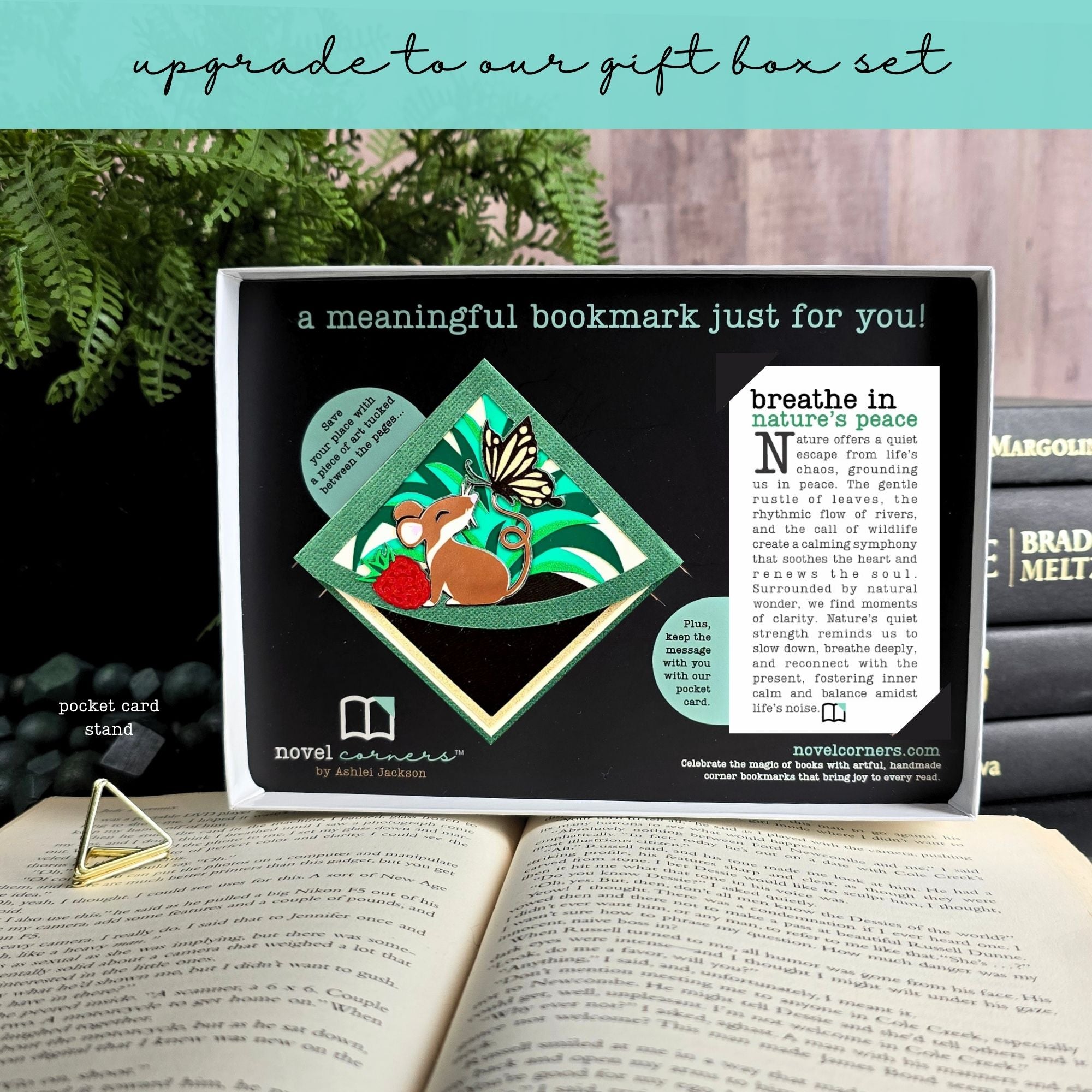 Forest Friends Mouse Deluxe Corner Bookmark