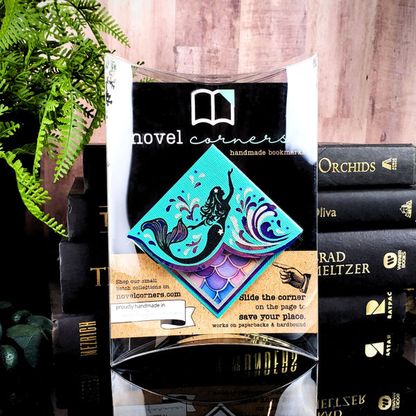 Mermaid Waves Deluxe Corner Bookmark