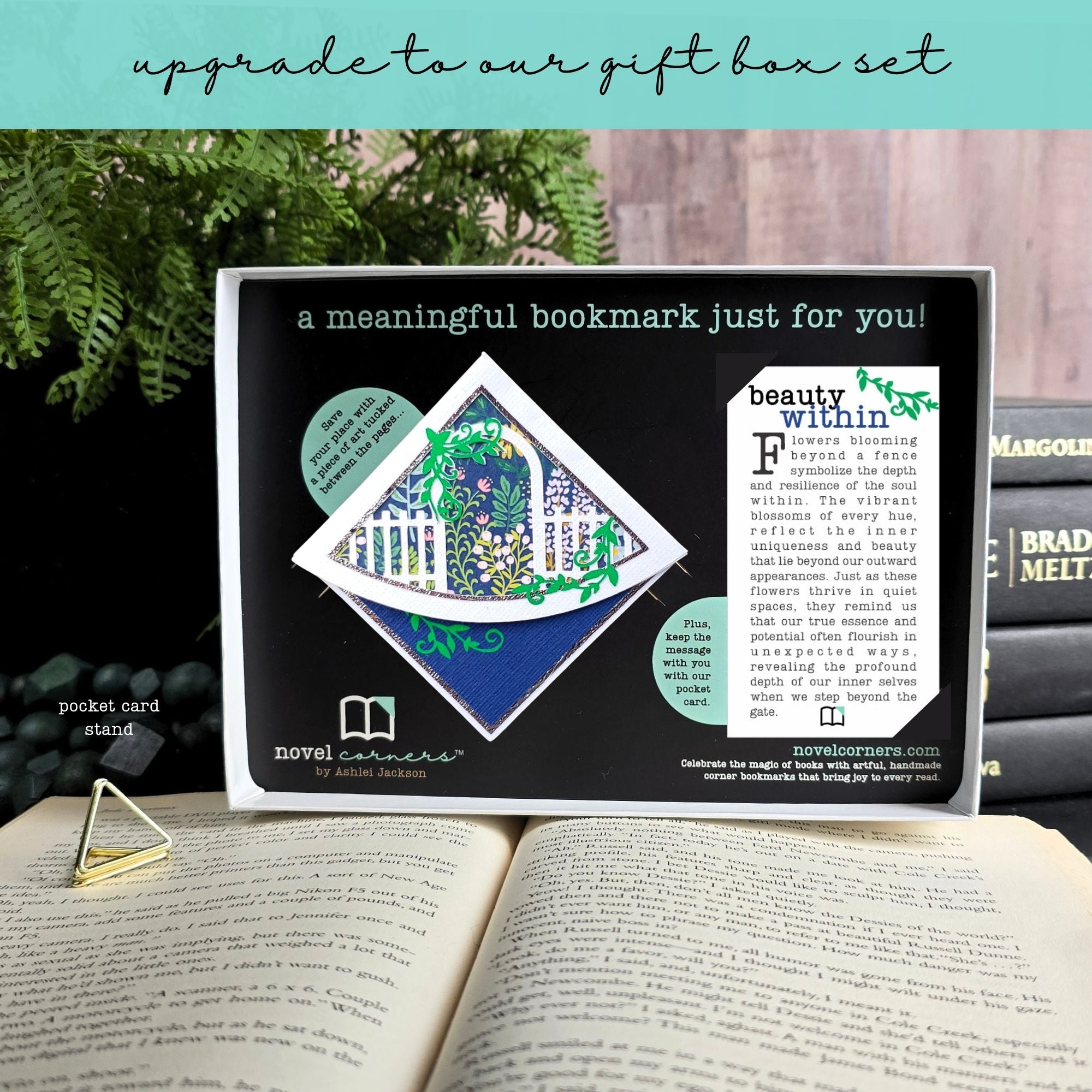 Secret Garden Signature Corner Bookmark